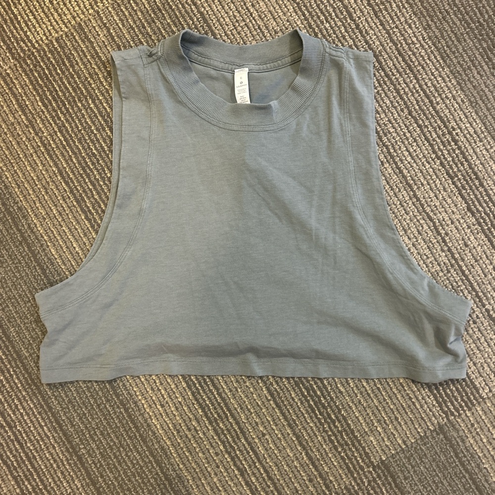 Lululemon Green/Gray Sleeveless Women's Top